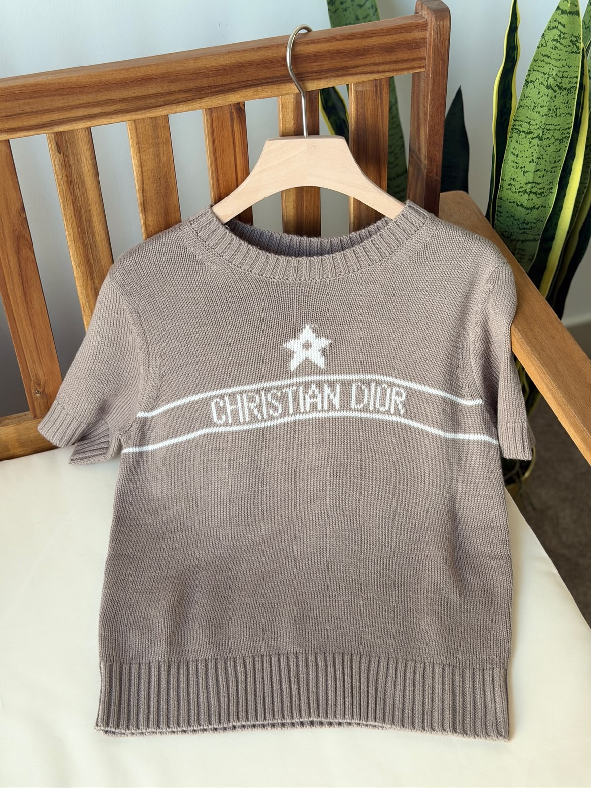 Christian Dior Short-Sleeved Dior Star Knit Sweater Collection