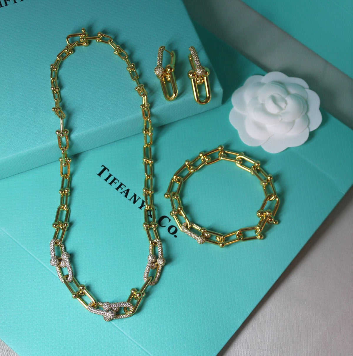 Tiffany & Co. HardWear Necklace, Bracelet & Earrings Set