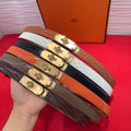 Hermès Kelly Crocodile Embossed Leather Belt