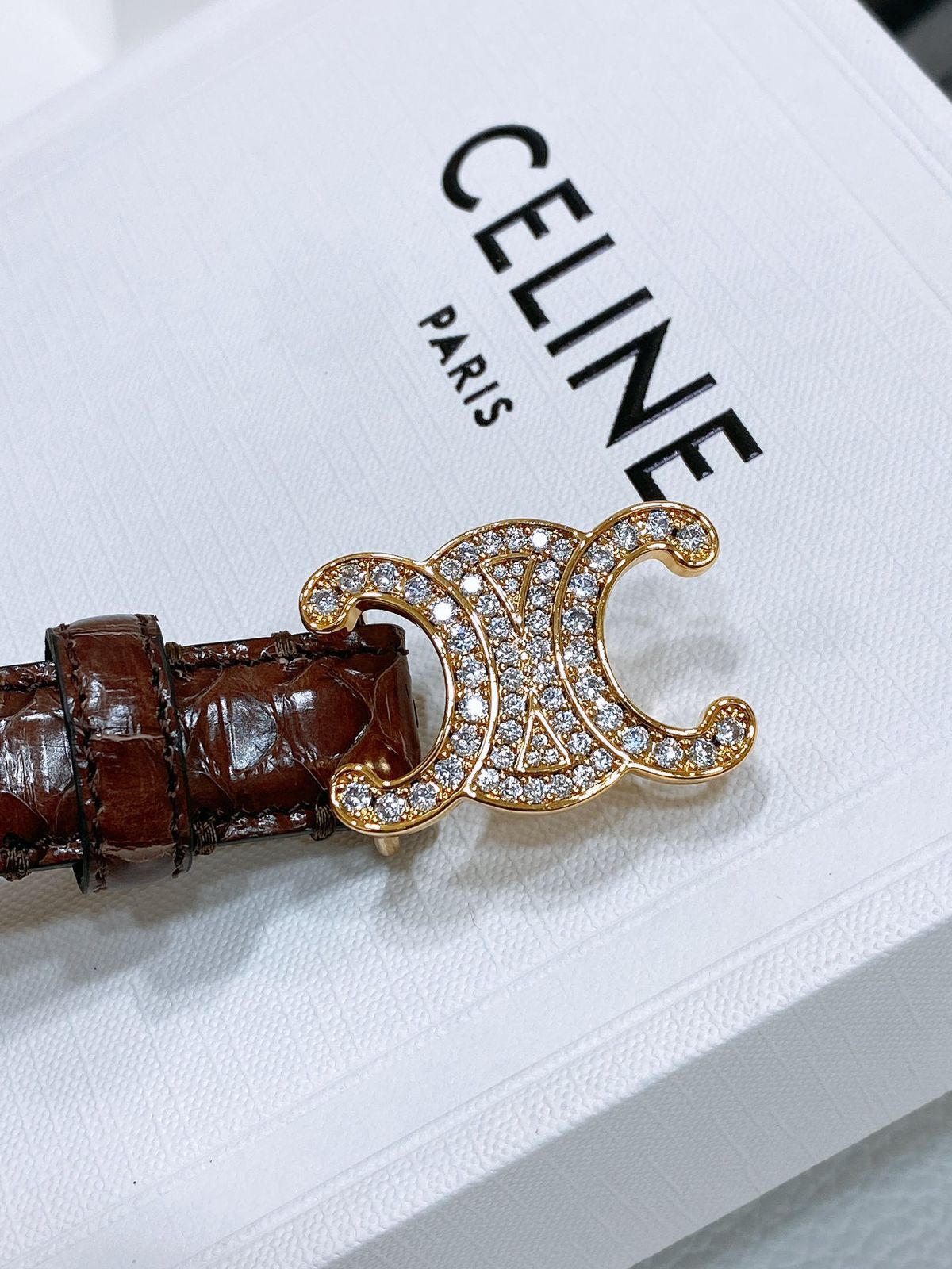 CELINE — Triomphe Belt
