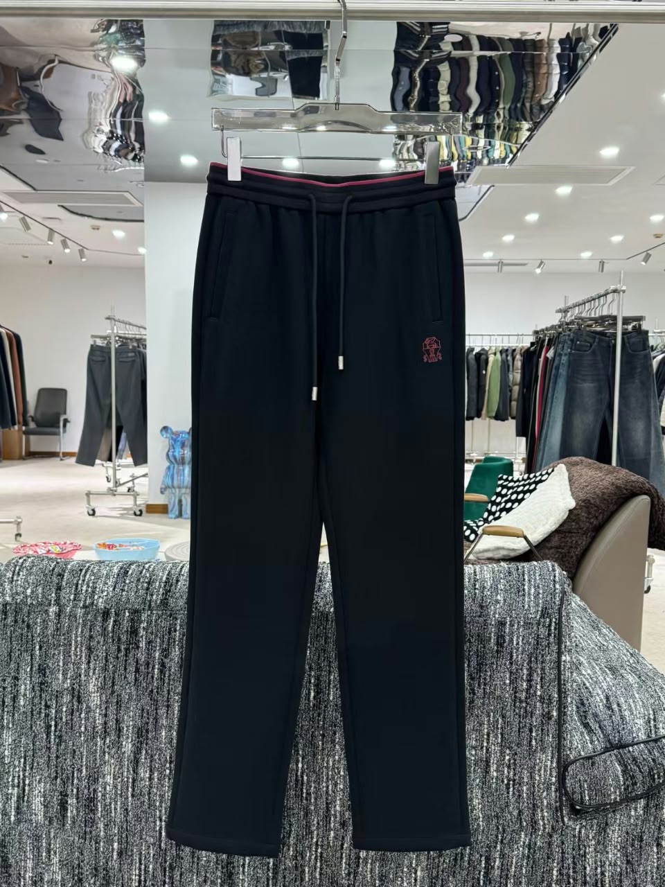 Brunello Cucinelli Dark Burgundy Trim Tracksuit