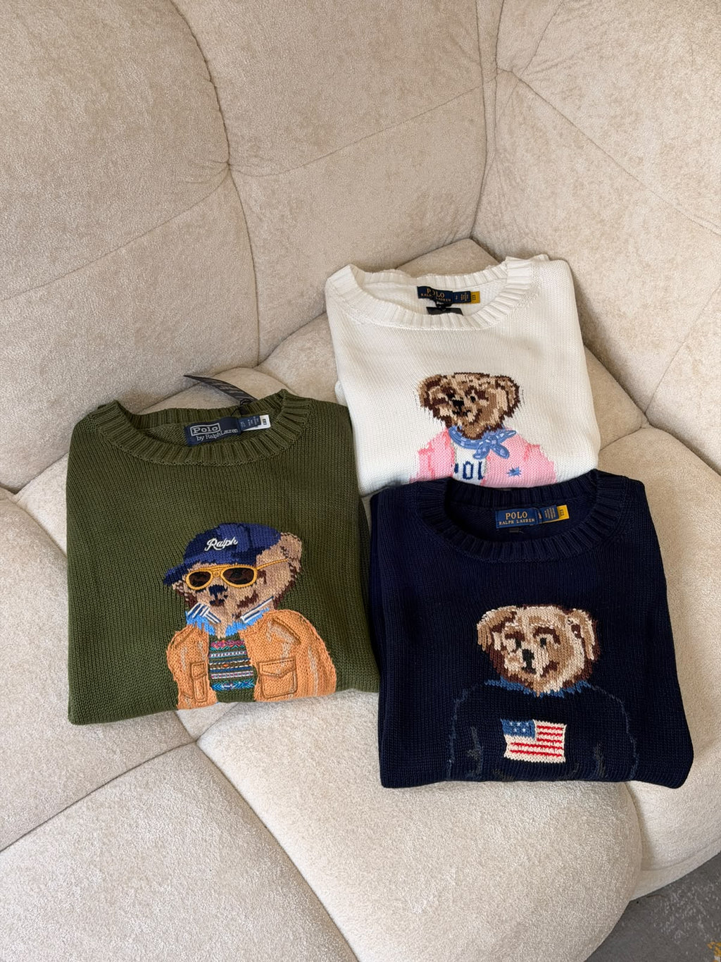 Polo Ralph Lauren — Polo Bear Cotton Crewneck Sweater