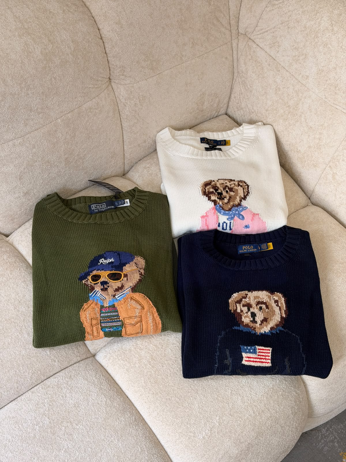 Polo Ralph Lauren — Polo Bear Cotton Crewneck Sweater