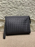 Bottega Fine Weave Wrist Clutch