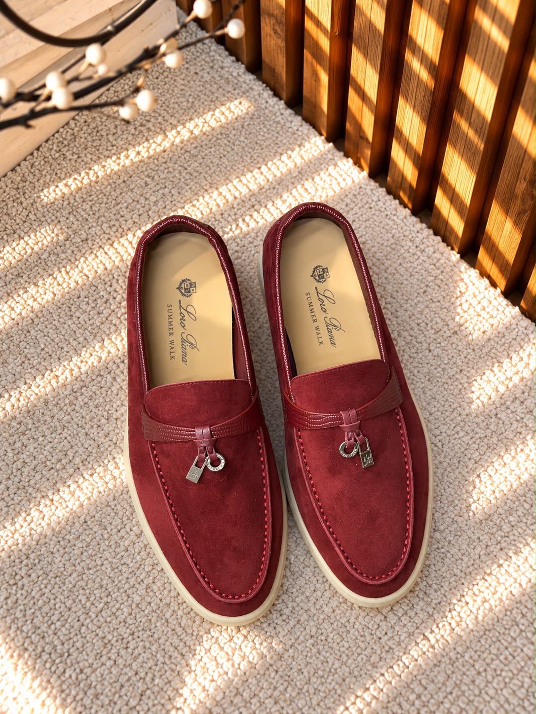 Loro Piana Alligator Skin Charms Walk Loafer – Suede