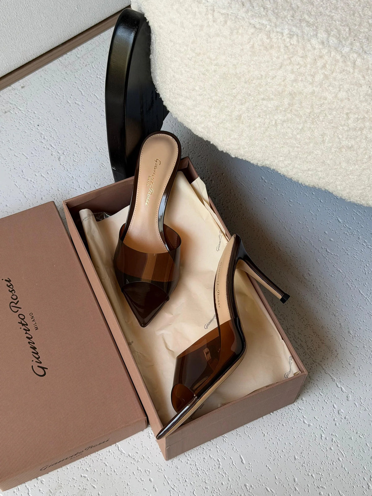 Gianvito Rossi Ellle 105 Mules