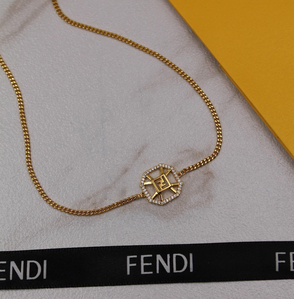 Fendi FF Gold Necklace