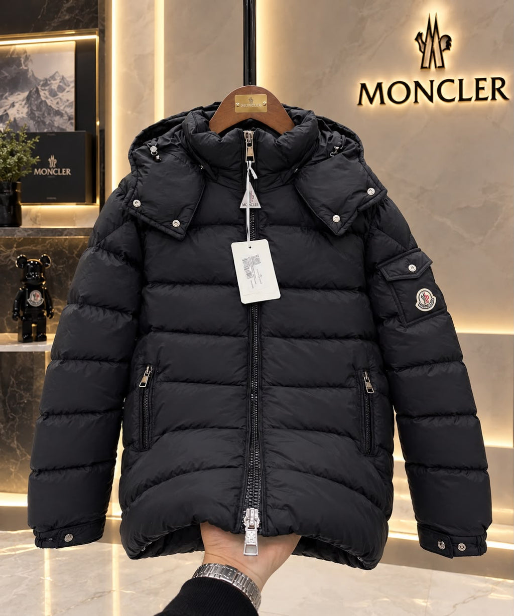Moncler Glossy Hooded Puffer Jacket