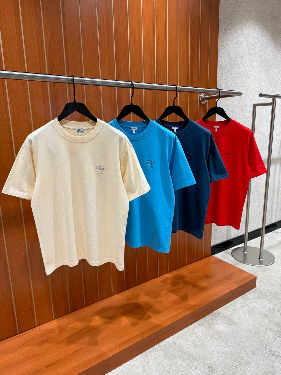 LOEWE Anagram Embroidered Crew Neck T Shirt