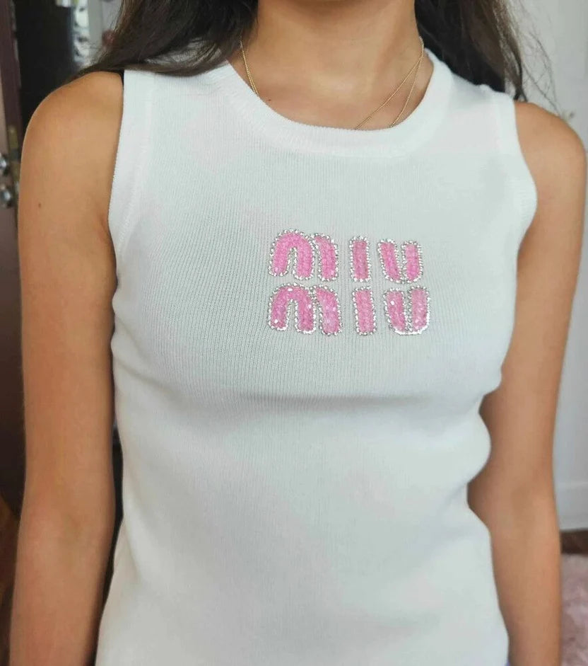 Miu Miu Logo Tank Top