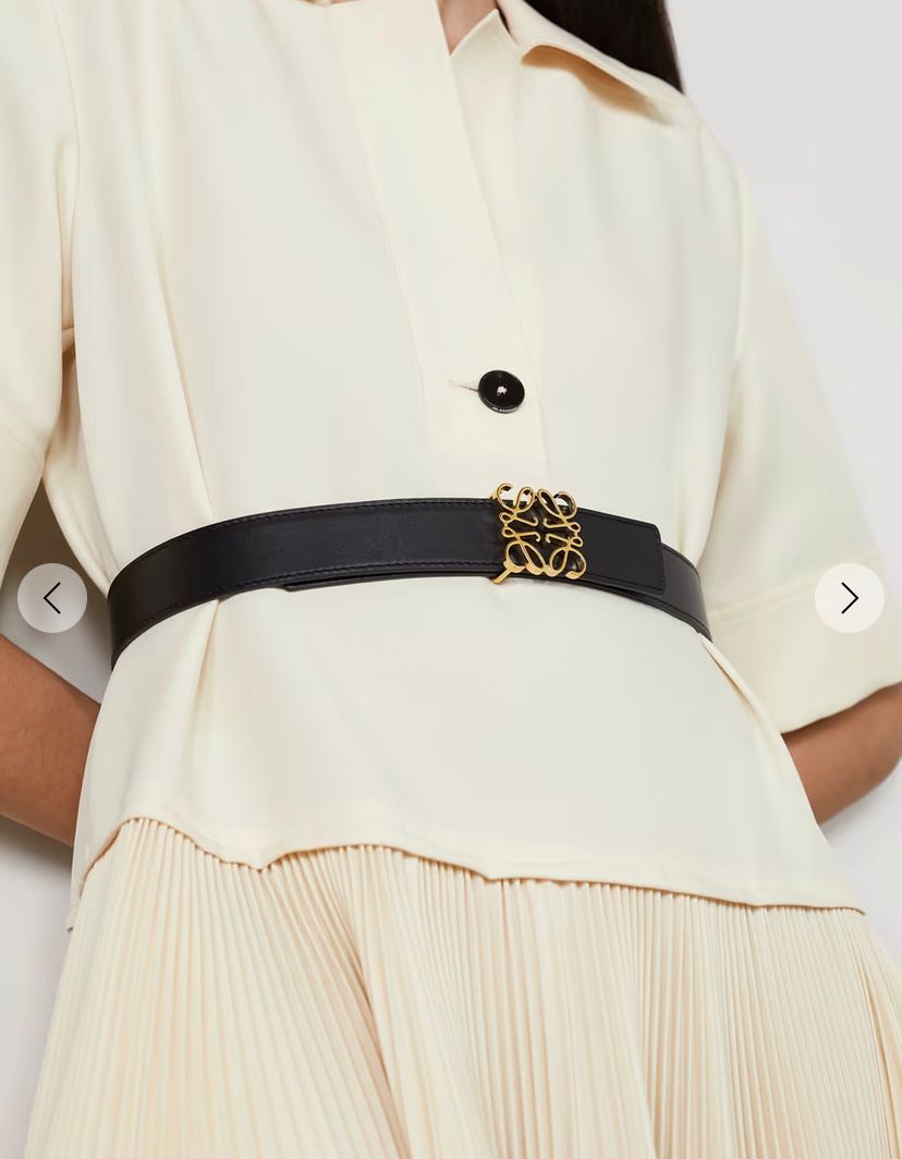 Loewe Anagram Leather Belt