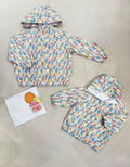 FENDI Kids Multicolour Monogram Hooded Jacket
