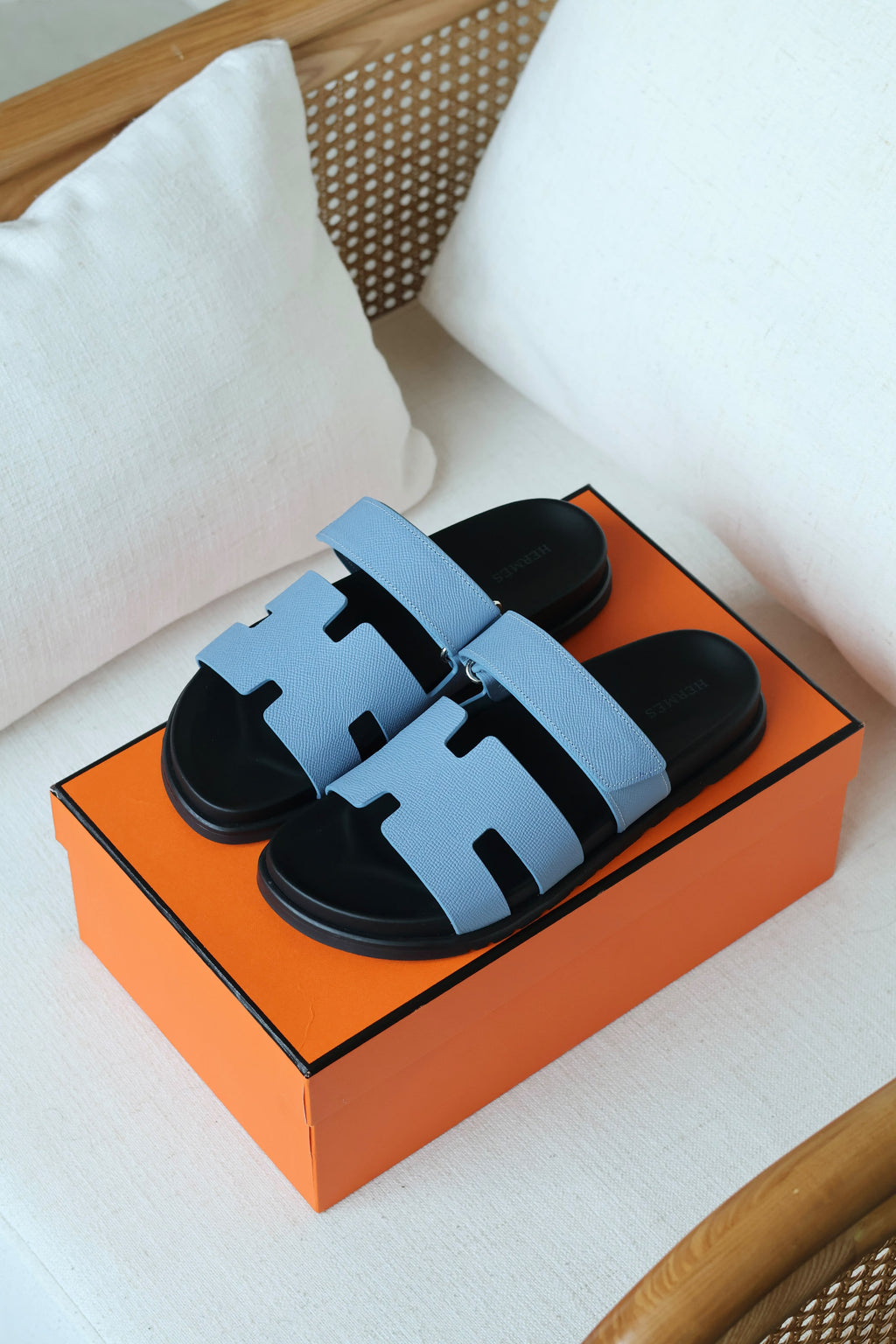 Hermès Chypre Sandal in Epsom Calfskin