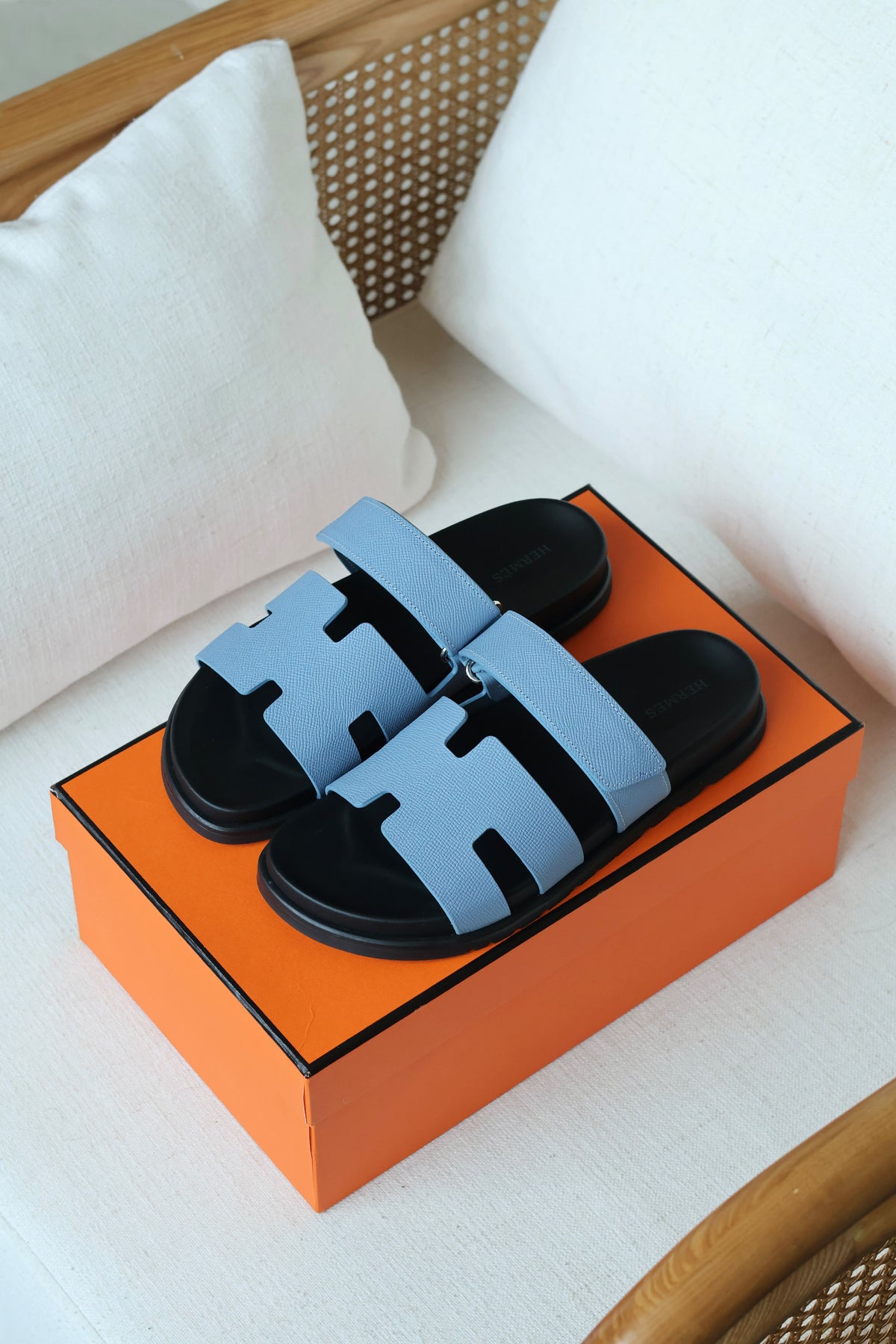 Hermès Chypre Sandal in Epsom Calfskin