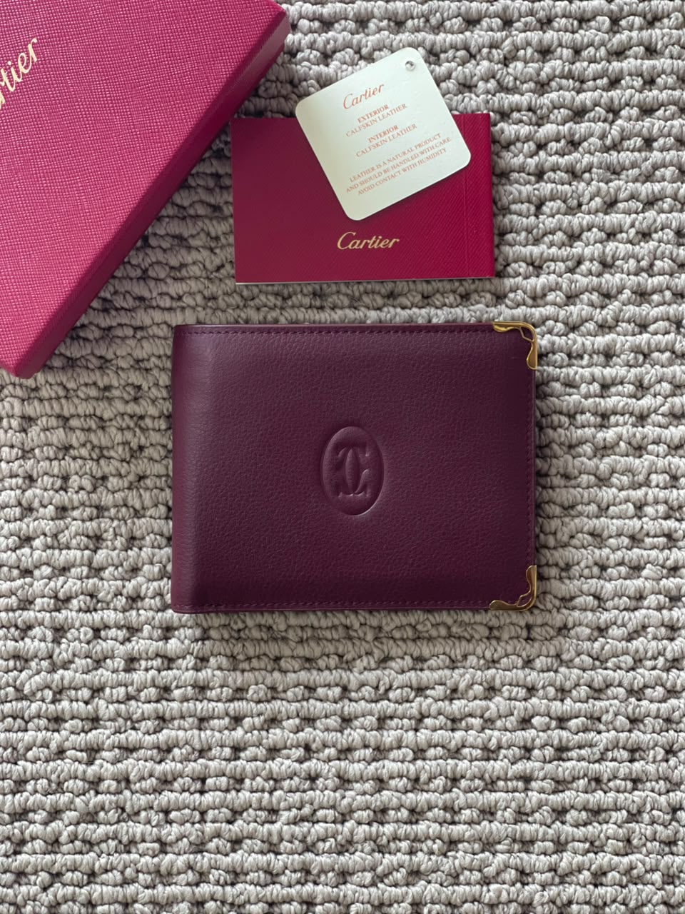 Cartier Embossed Horizontal Wallet