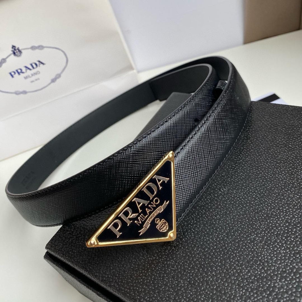 PRADA – Saffiano Leather Belt