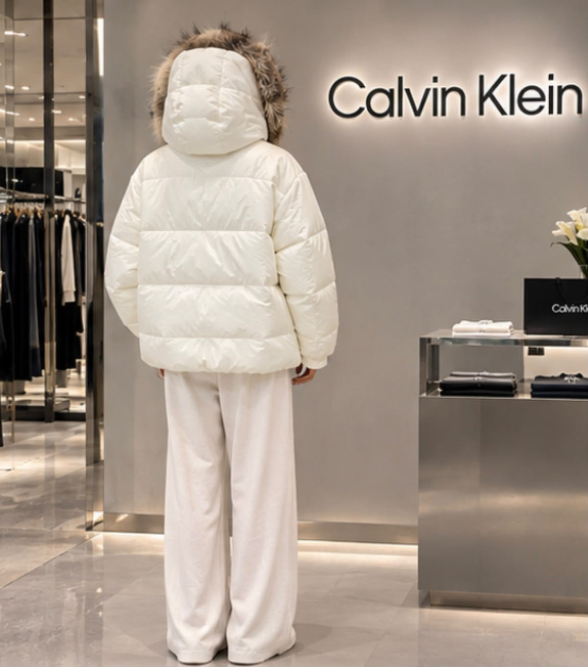 CALVIN KLEIN Hooded Puffer Jacket