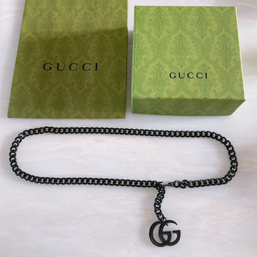 GUCCI — Double G Chain Belt