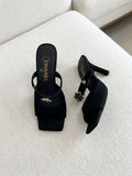 Chanel Suede Camellia & CC Jewel Strap