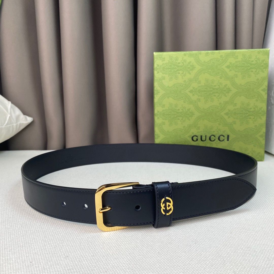 Gucci Interlocking G Leather Belt