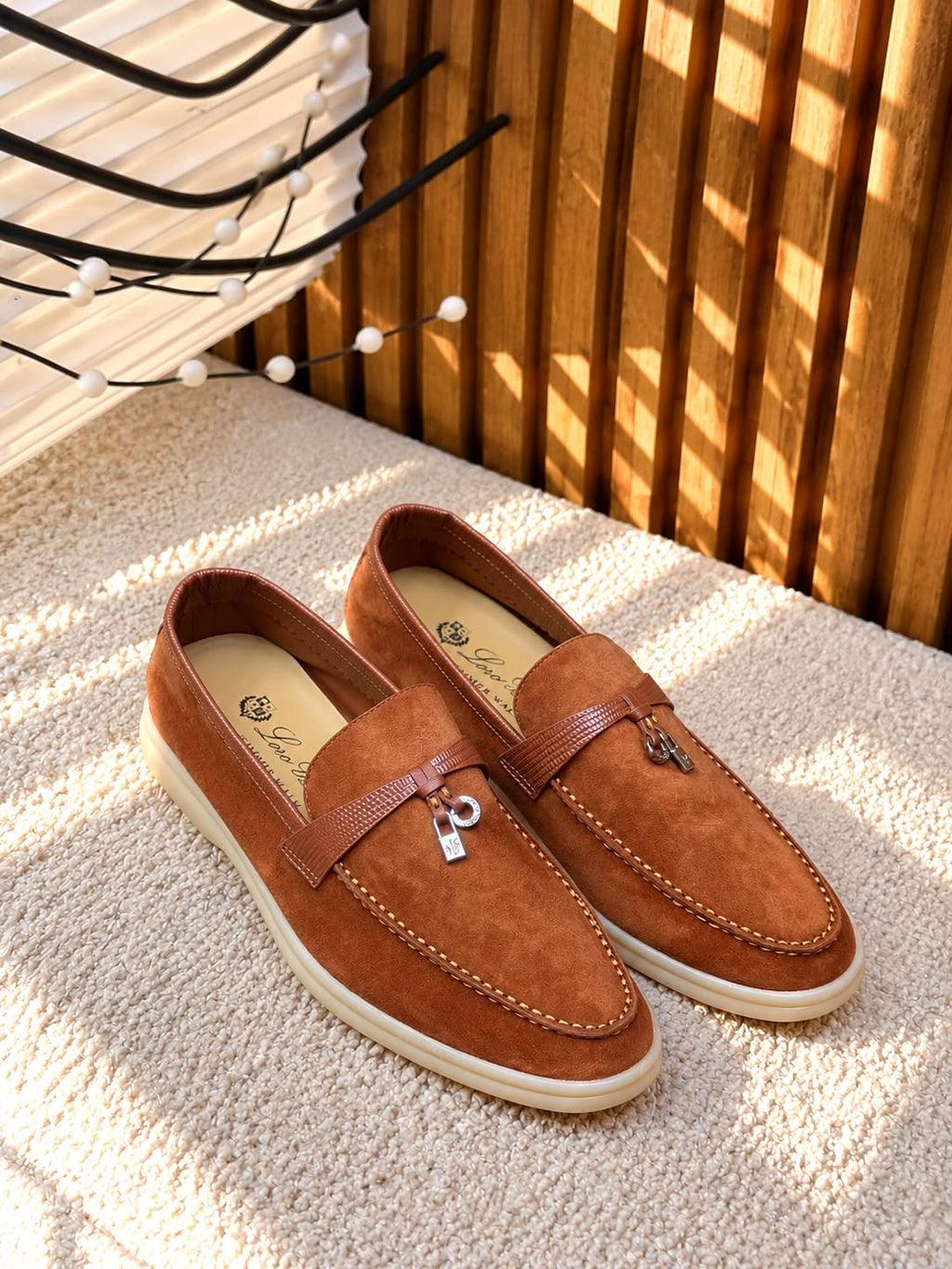 Loro Piana Alligator Skin Charms Walk Loafer – Suede