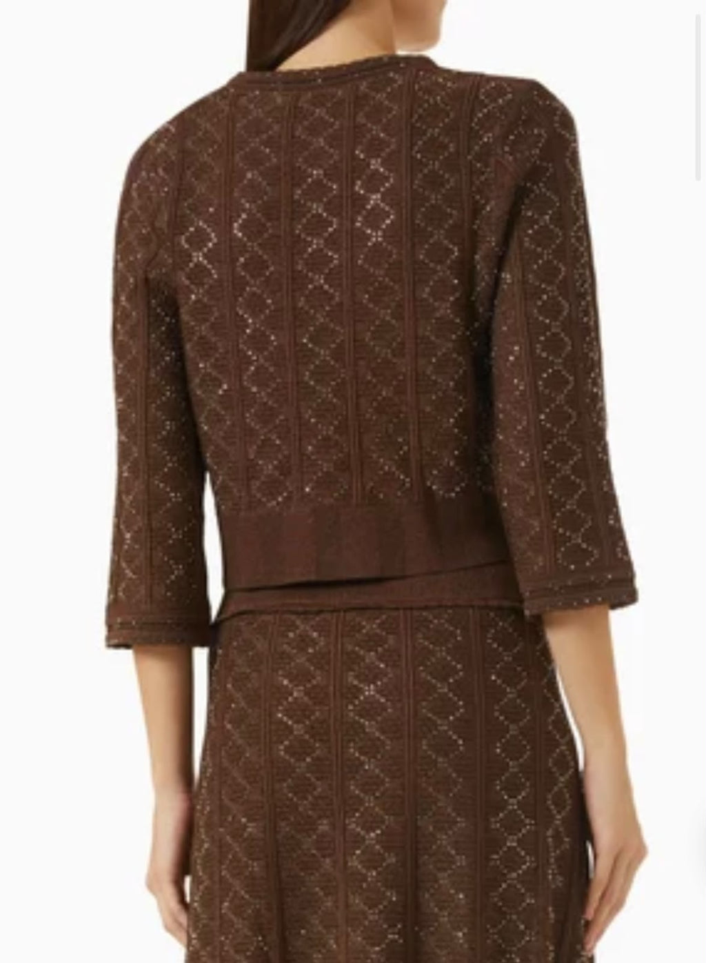 Cucinelli Monili-Embellished Open-Knit Cardigan