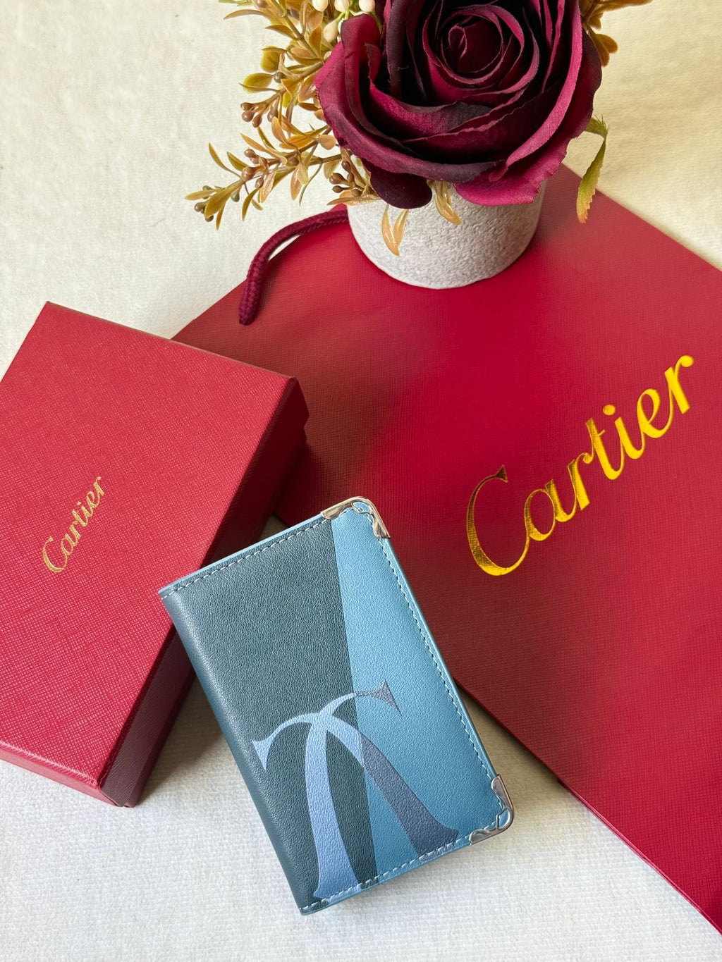 Cartier Must de Cartier Card Holder – Leather Logo Card Case