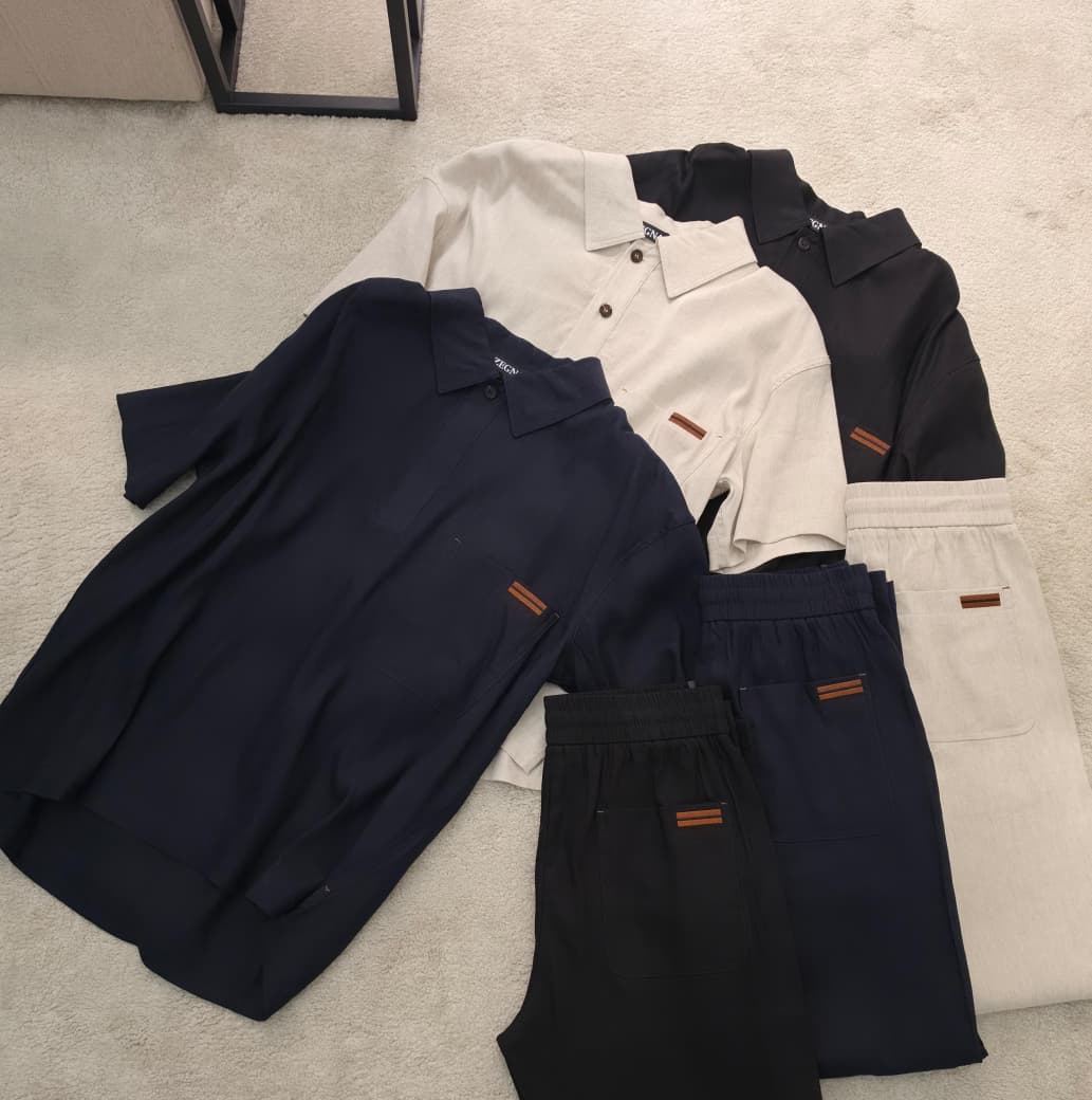 Zegna Pocket Polo Trouser Set