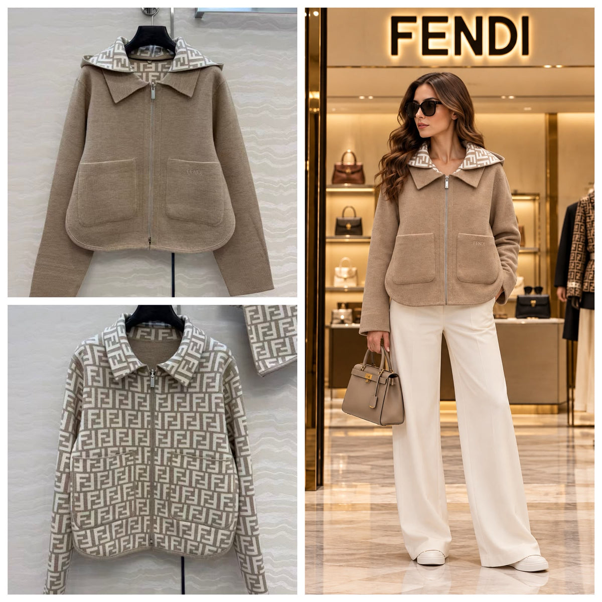 FENDI Reversible FF Zip Jacket