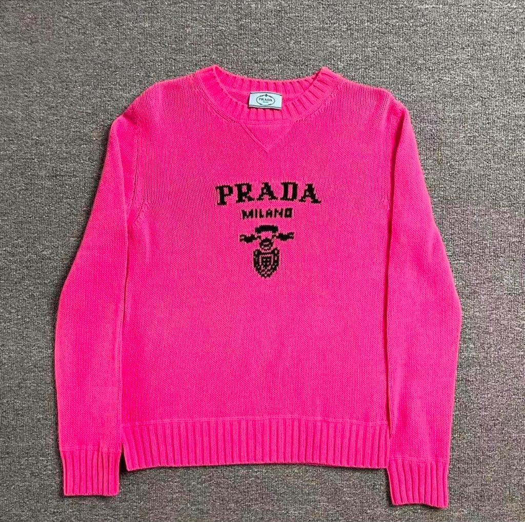 Prada Milano Logo Knit Sweater