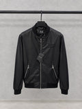 Dolce Gabbana Tonal Logo Zip Bomber Jacket