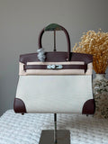 Hermès Birkin Canvas and Leather Trim Bag / 30 CM