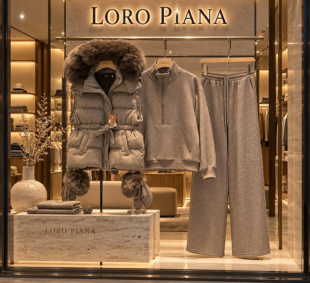 Loro Piana Luxury Cashmere Tracksuit Set