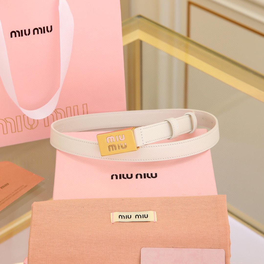 miu miu - leather belt