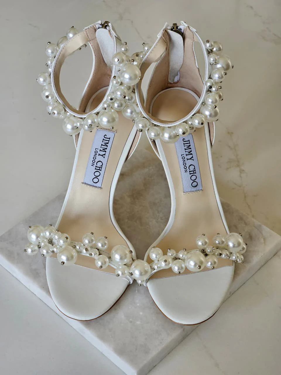 Jimmy Choo Maisel 100 Embellished Leather Sandals