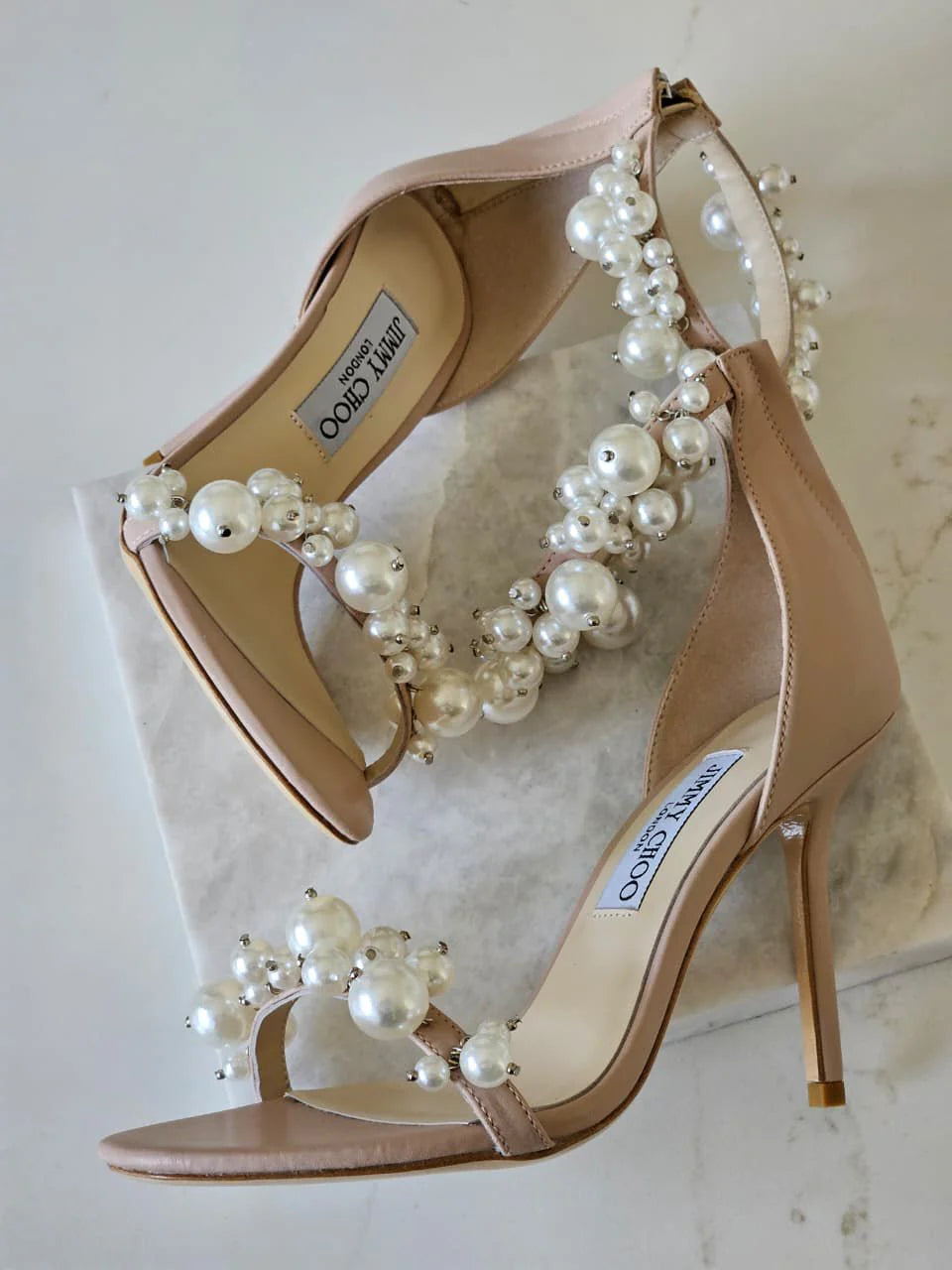 Jimmy Choo Maisel 100 Embellished Leather Sandals