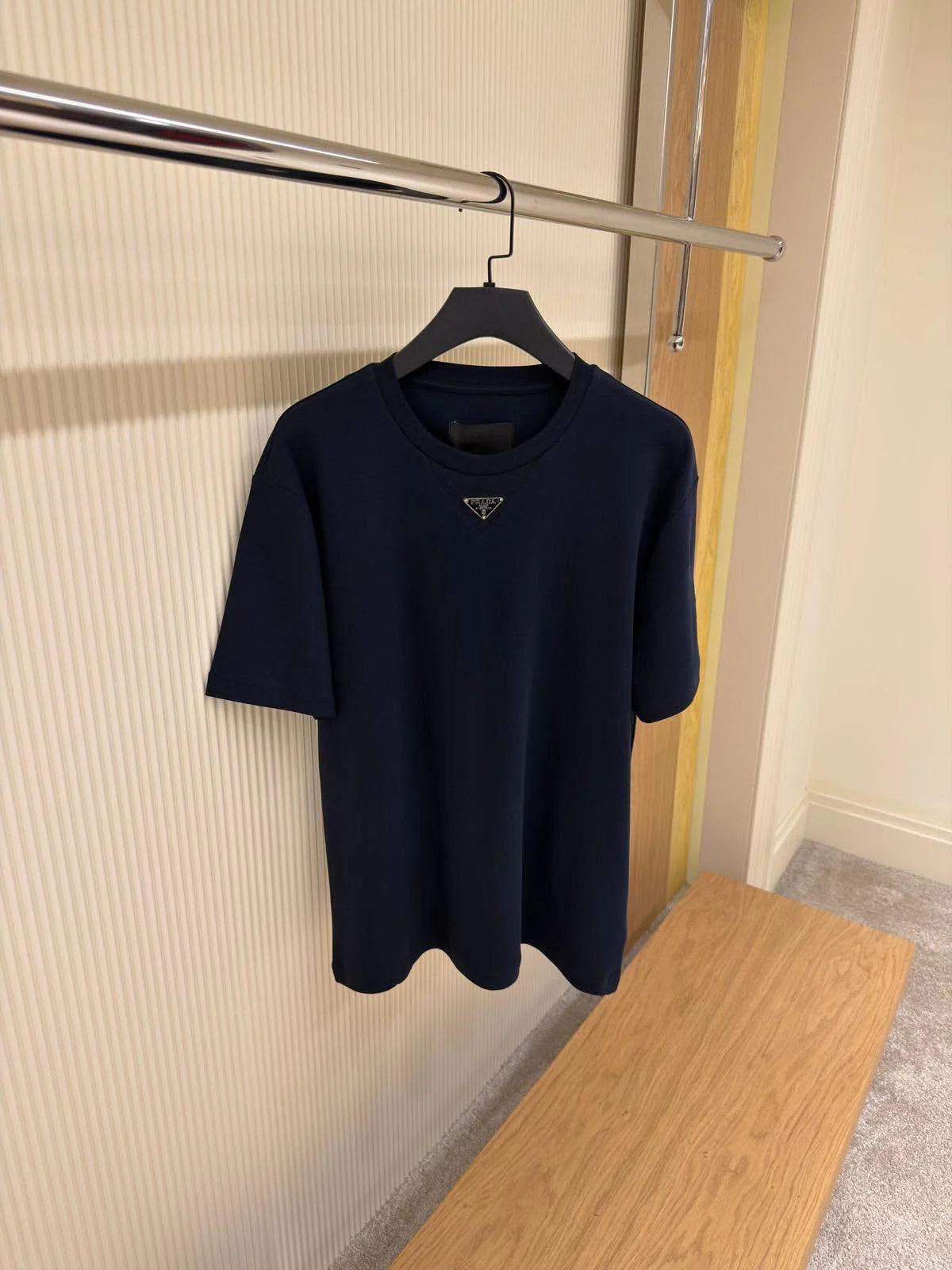 Prada Enamel triangle-logo Cotton T-shirt |