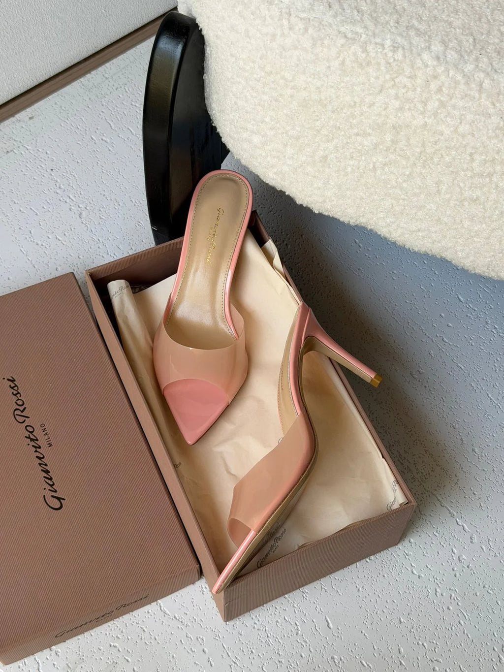 Gianvito Rossi Ellle 55 Mules