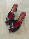 Chanel Mules in Mixed Fibers Cotton & Lambskin