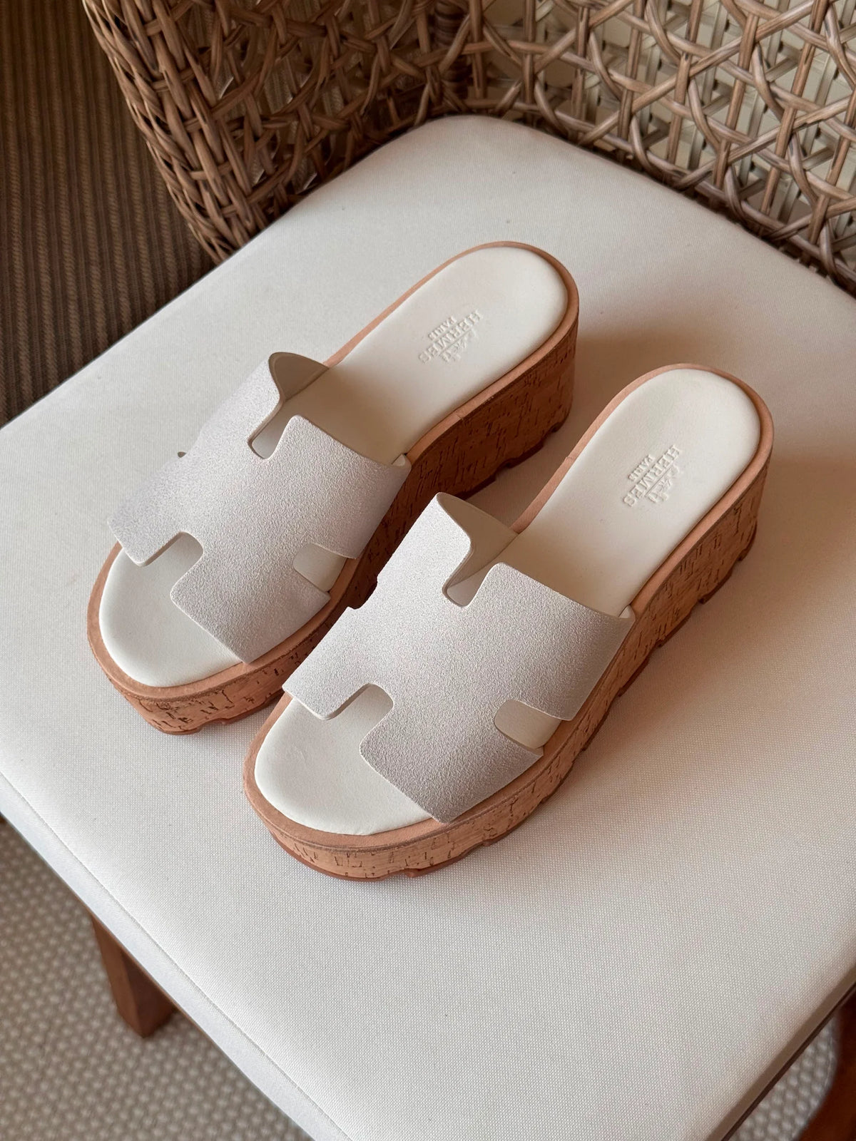 Hermes Luce 30 Sandals in Suede
