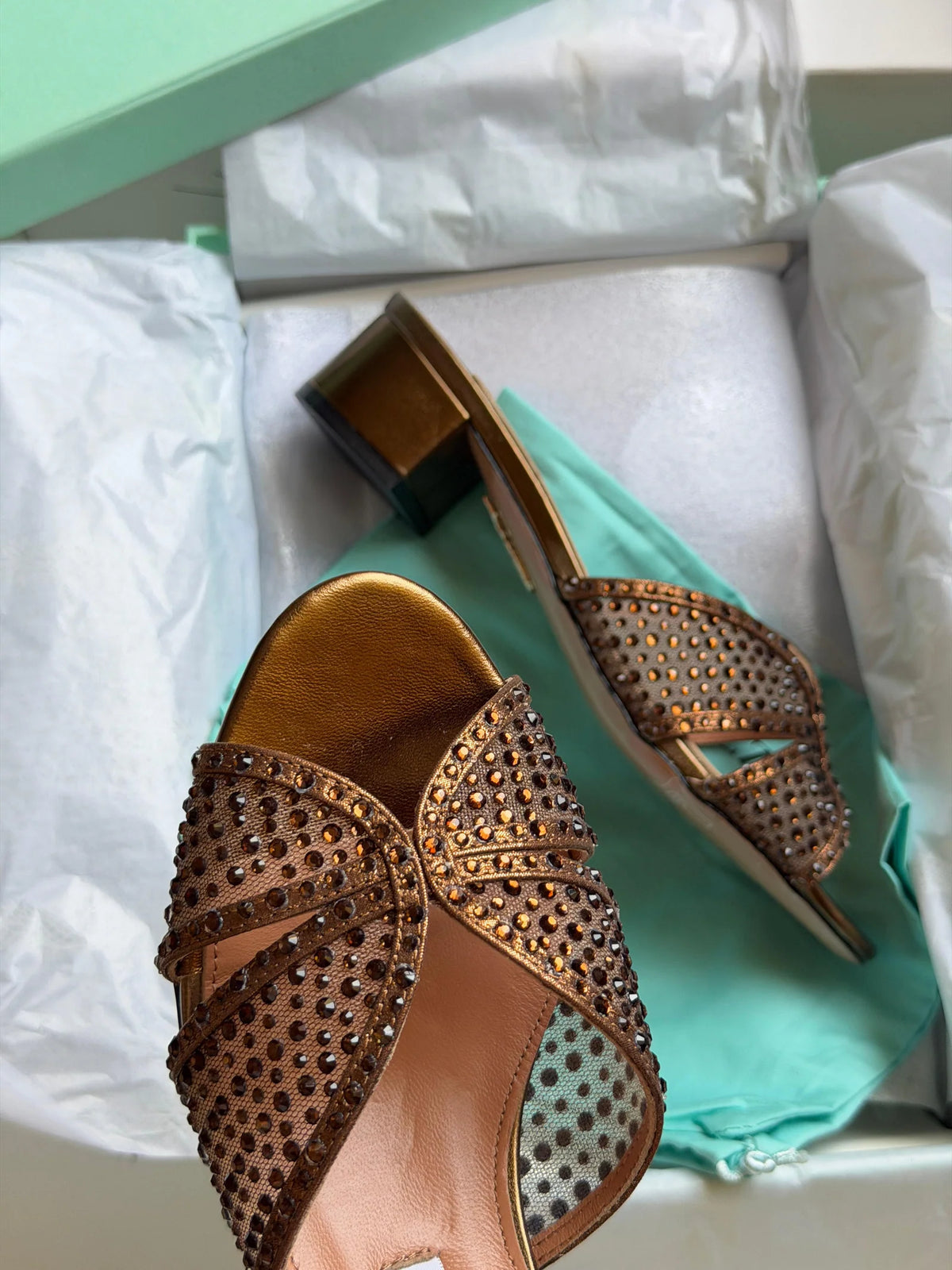 Aquazzura Crystal Lover 35 mules