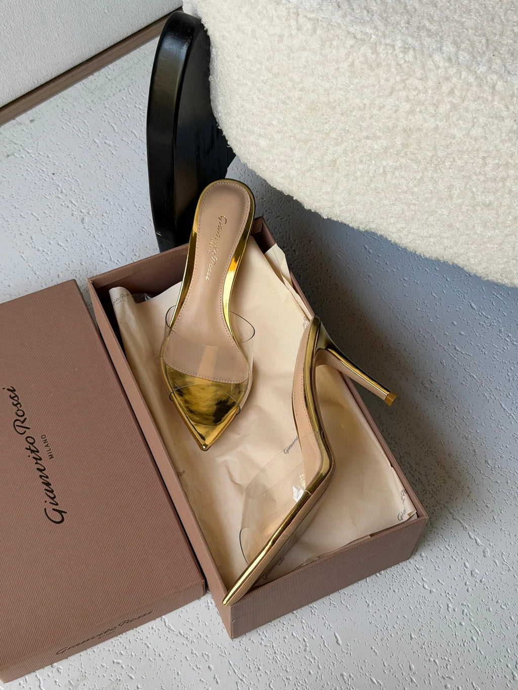 Gianvito Rossi Ellle 55 Mules