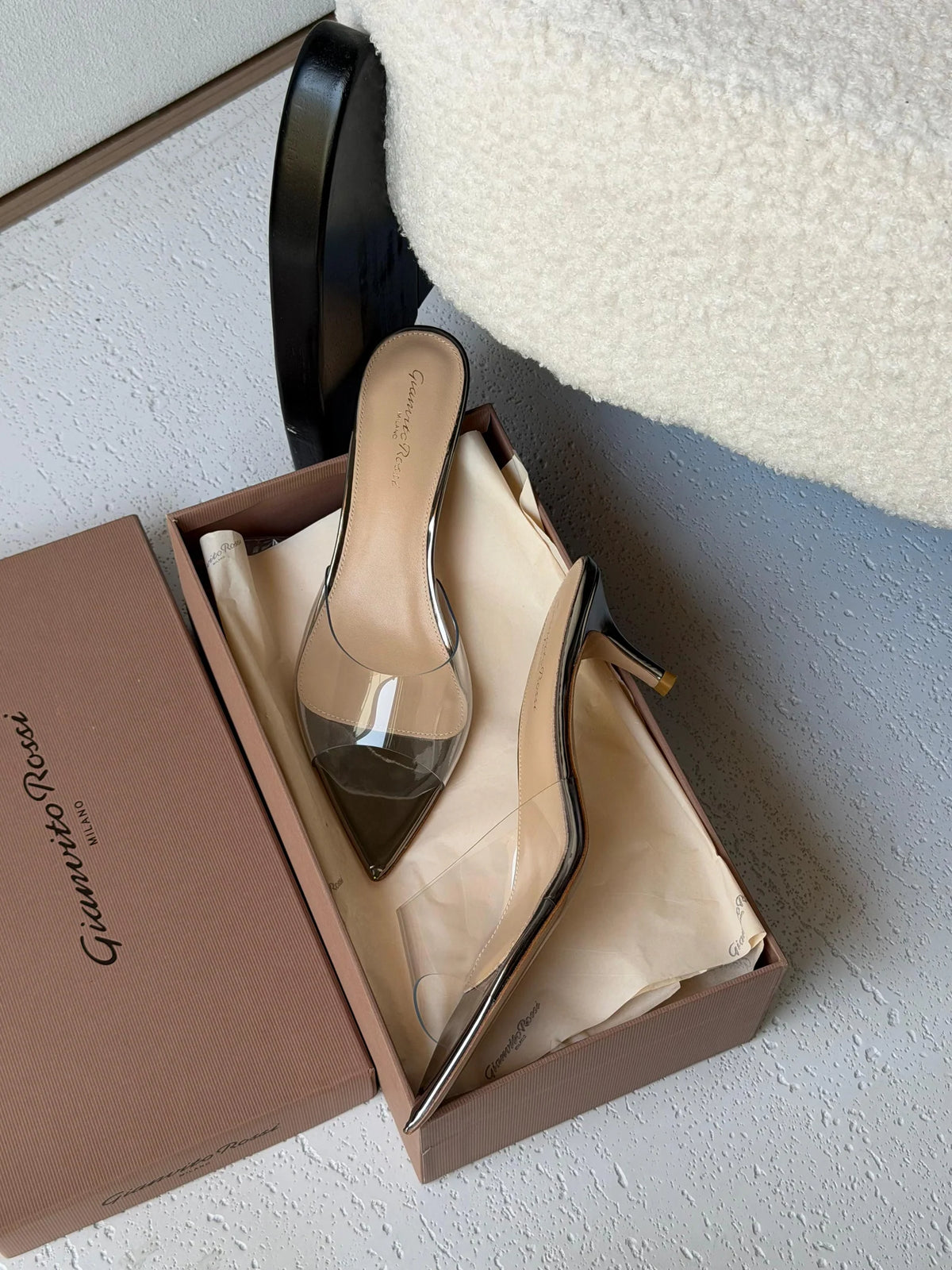 Gianvito Rossi Ellle 55 Mules