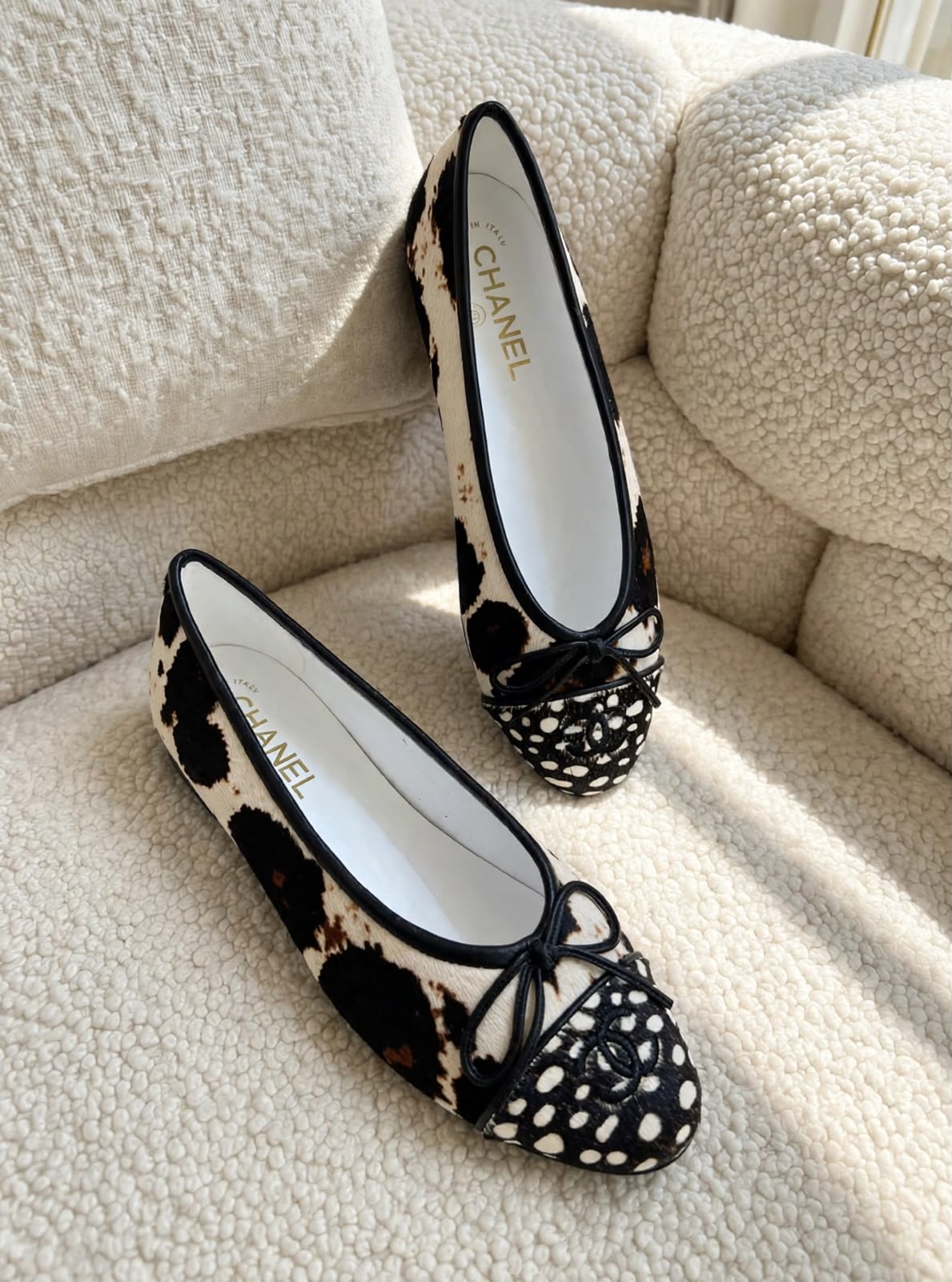 Chanel Leopard Ballet Flats