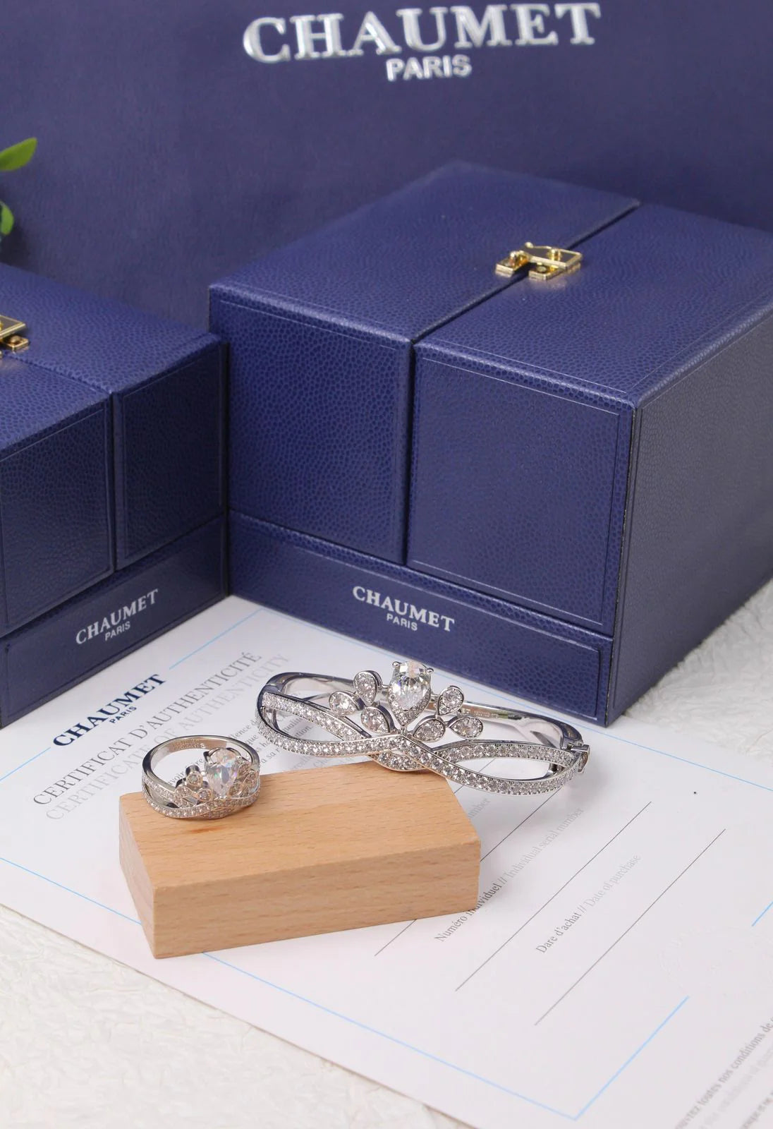 ⁠Chaumet Aigrette Impériale ⁠BANGLE (17cm) & RING