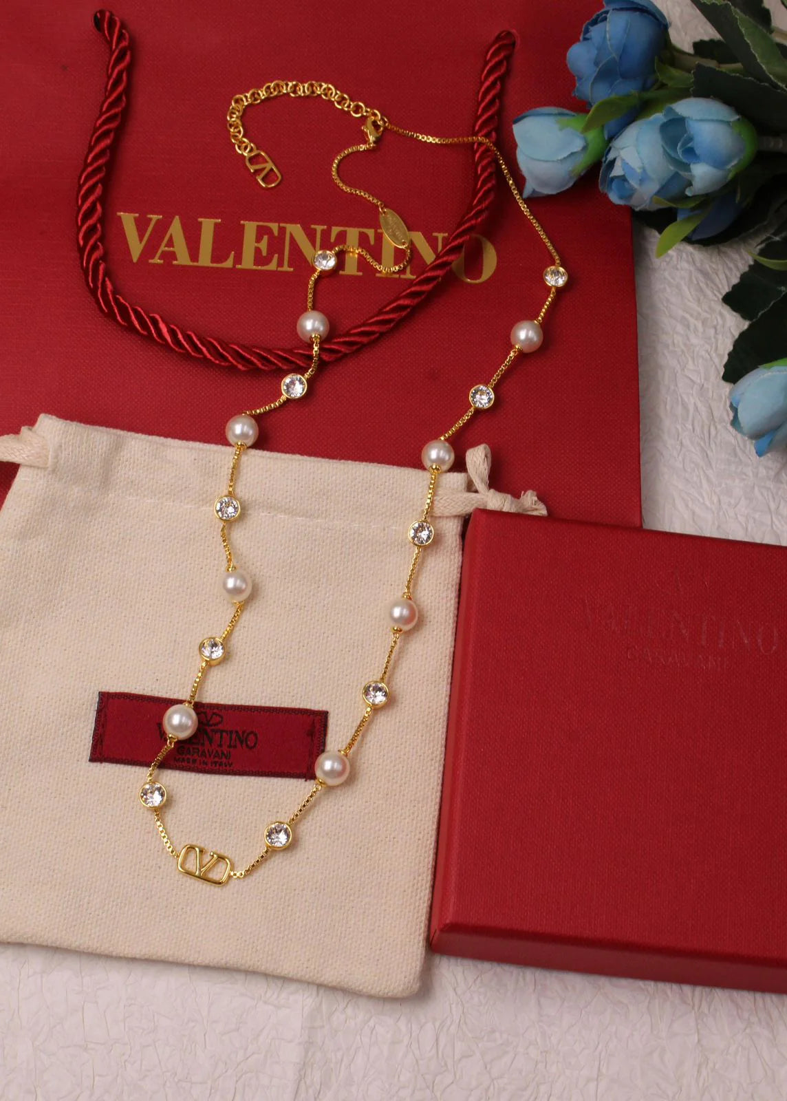 Vlogo Signature Necklace & Earrings