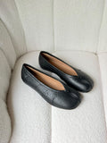 Maison Margiela Wrinkled Leather Tabi split-toe Ballet Flats