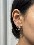 Chanel Gold-Tone CC Logo Stud Earrings