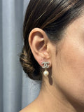 Chanel CC Logo Earrings