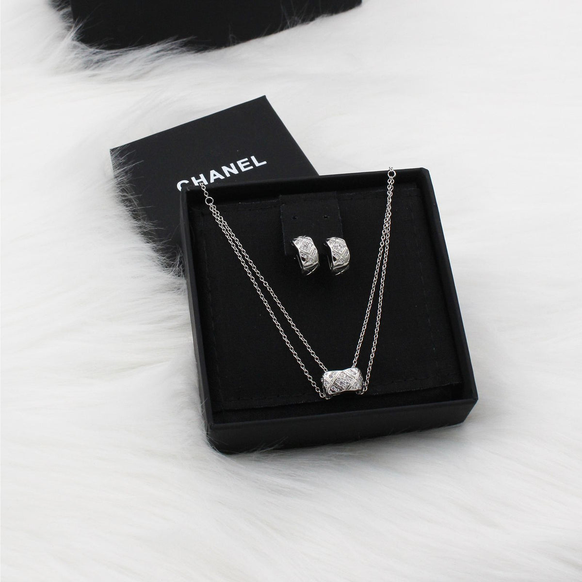 Chanel Necklace and Earrings Set